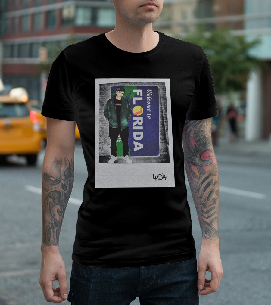 GEORGE 404 WELCOME TO FLORIDA POLAROID T-Shirt
