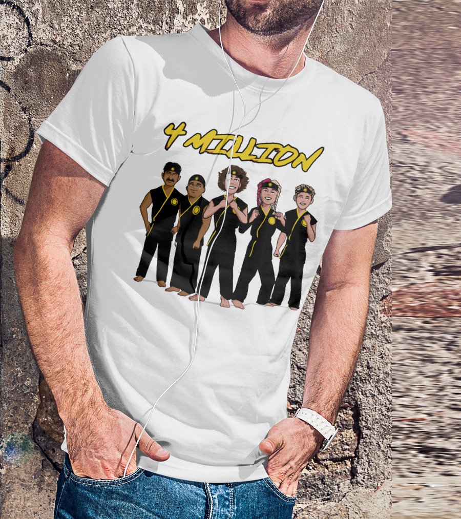 4 Million Karate Squad Celebrating Subscribers T-Shirt