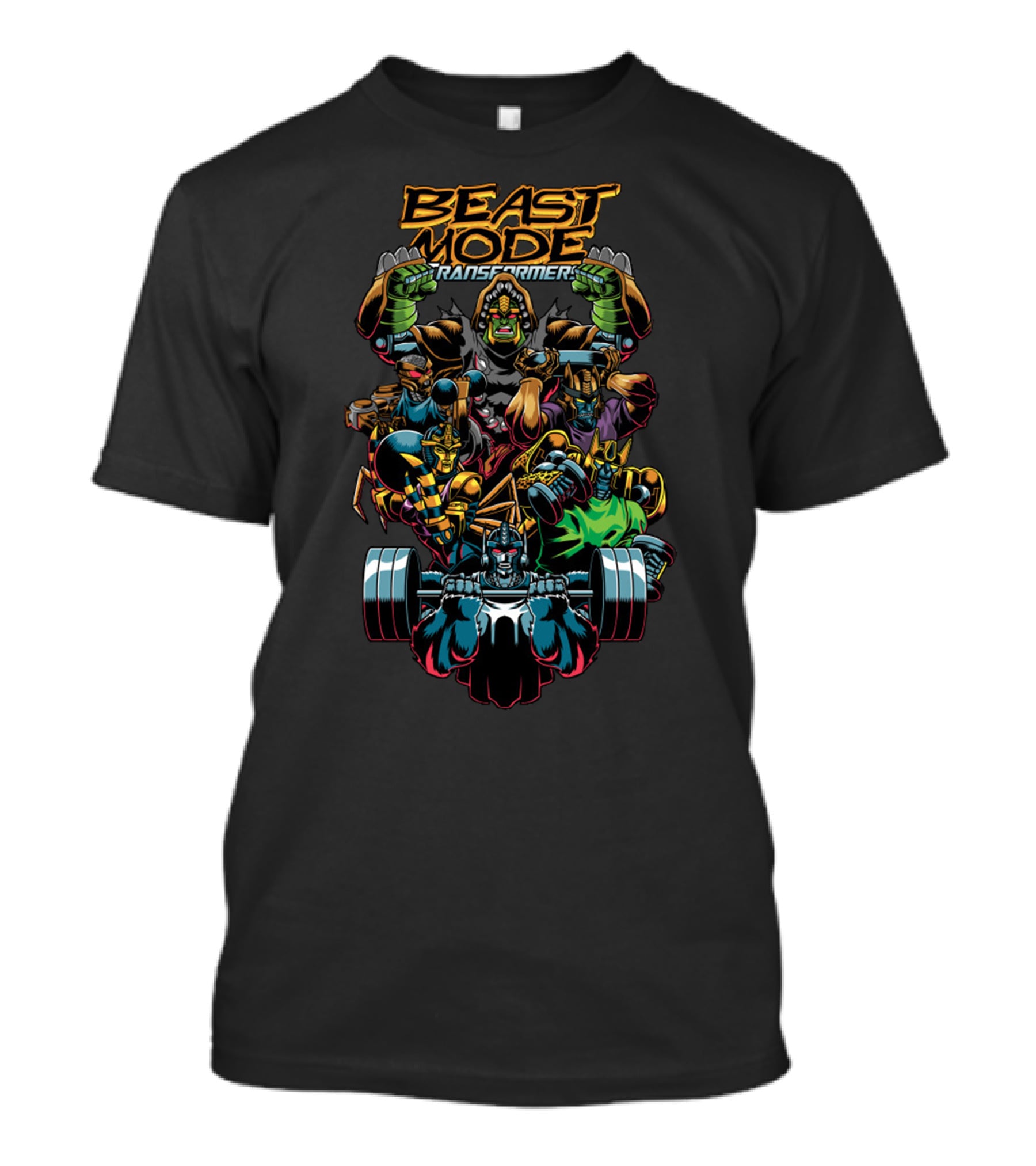 Beast Mode Transformers Powerlifting Autobots T-Shirt