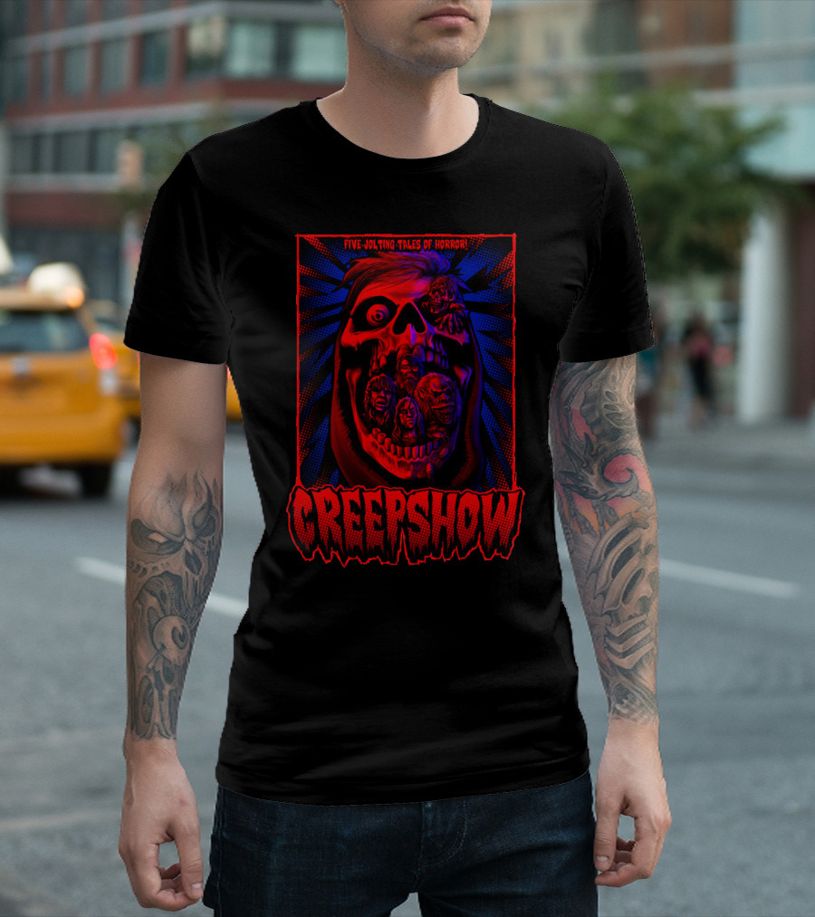 Creepshow Five Jolting Tales of Horror Creepskull T-Shirt