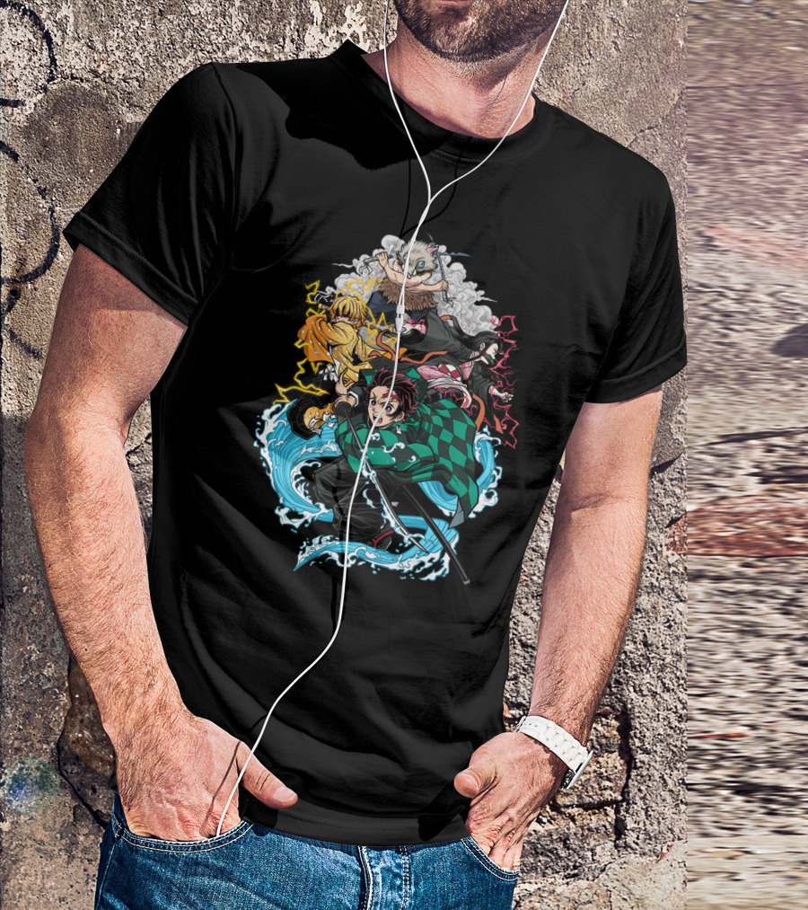 Demon Slayer Classic Characters Action T-Shirt