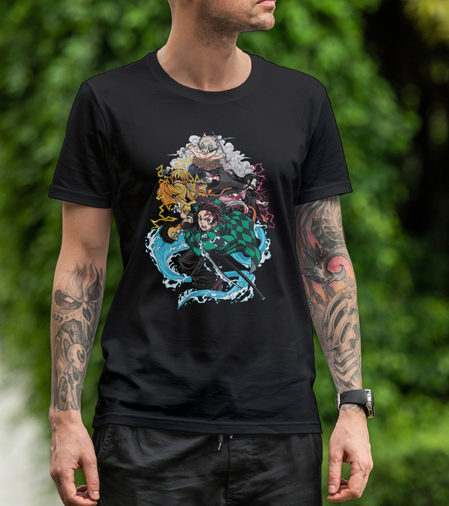 Demon Slayer Classic Characters Action T-Shirt