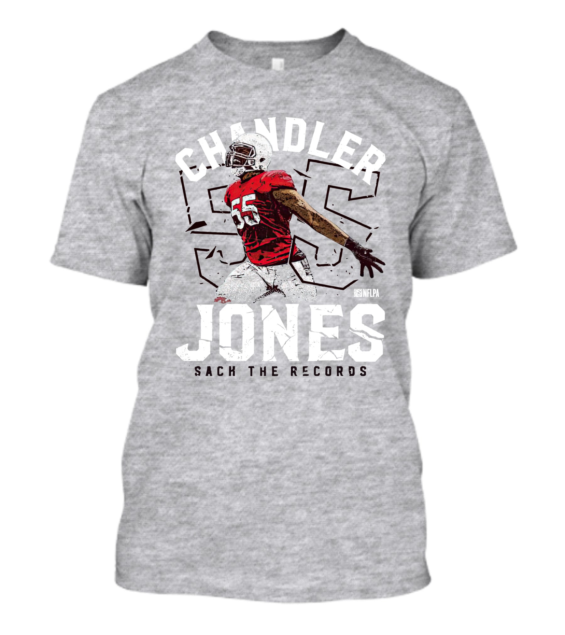 Chandler Jones 55 NFLPA Sack The Records T-Shirt
