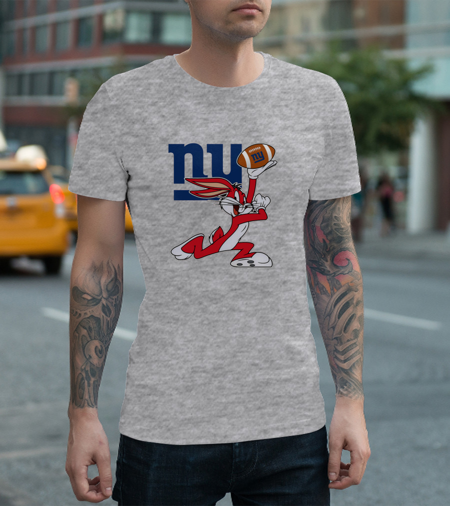 New York Giants Bugs Bunny Football T-Shirt