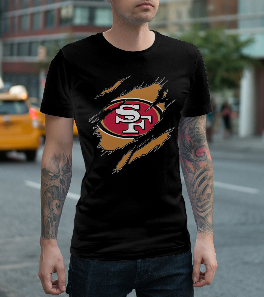 San Francisco 49ers Sf Logo Claw Rip T-Shirt