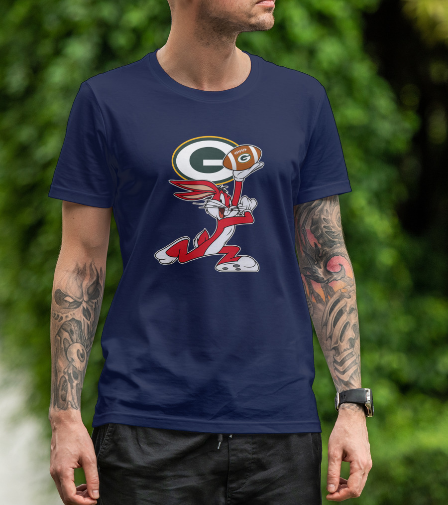 Green Bay Packers Bunny Football T-Shirt