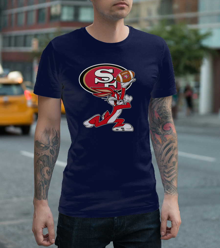 San Francisco 49ers Bugs Bunny Football T-Shirt