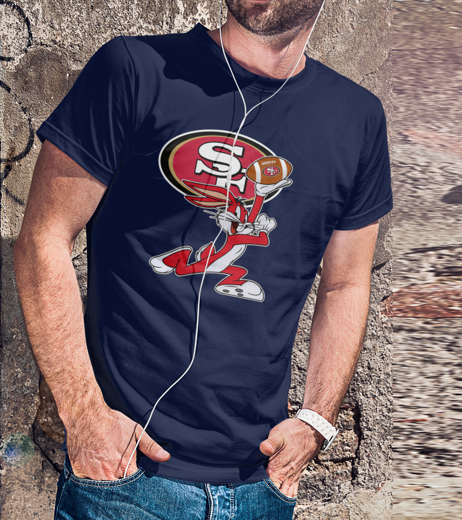 San Francisco 49ers Bugs Bunny Football T-Shirt