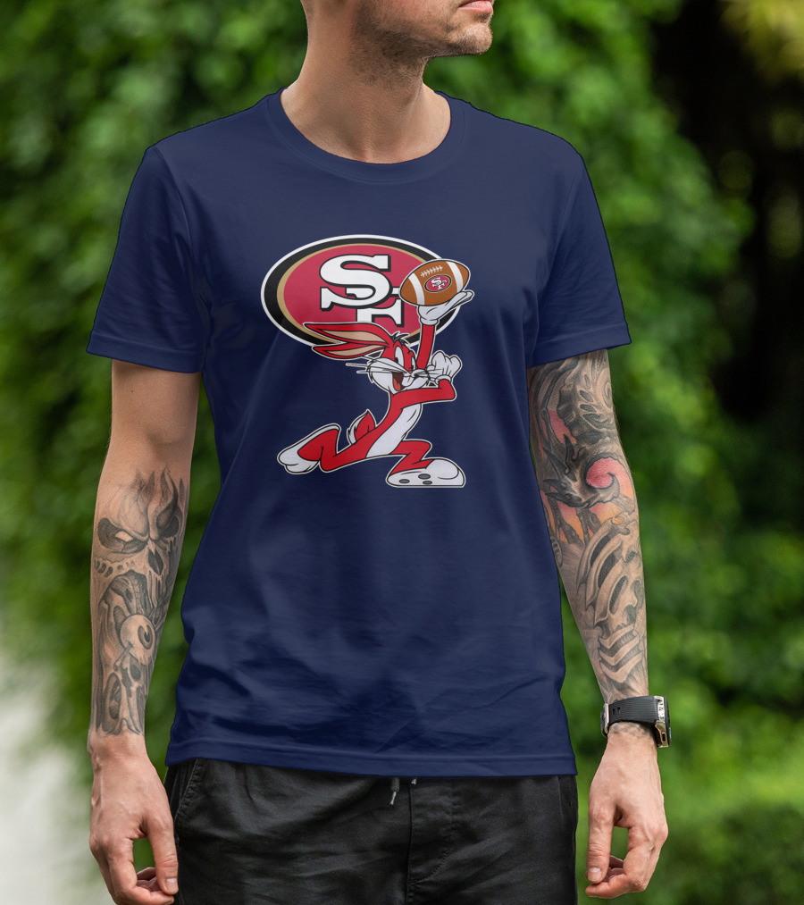 San Francisco 49ers Bugs Bunny Football T-Shirt