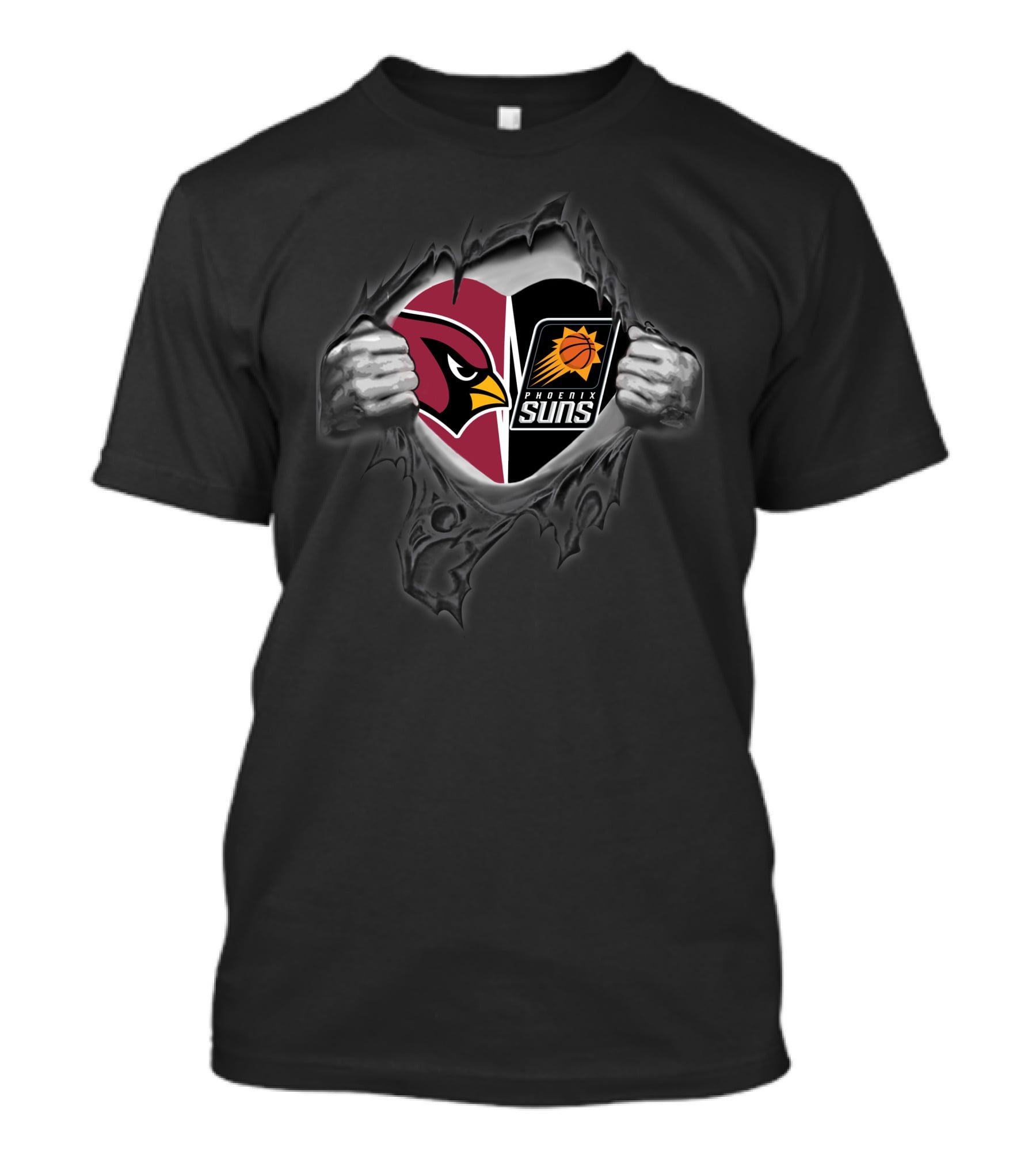 Cardinals Suns Heartburst Loyalty Fan Passion T-Shirt