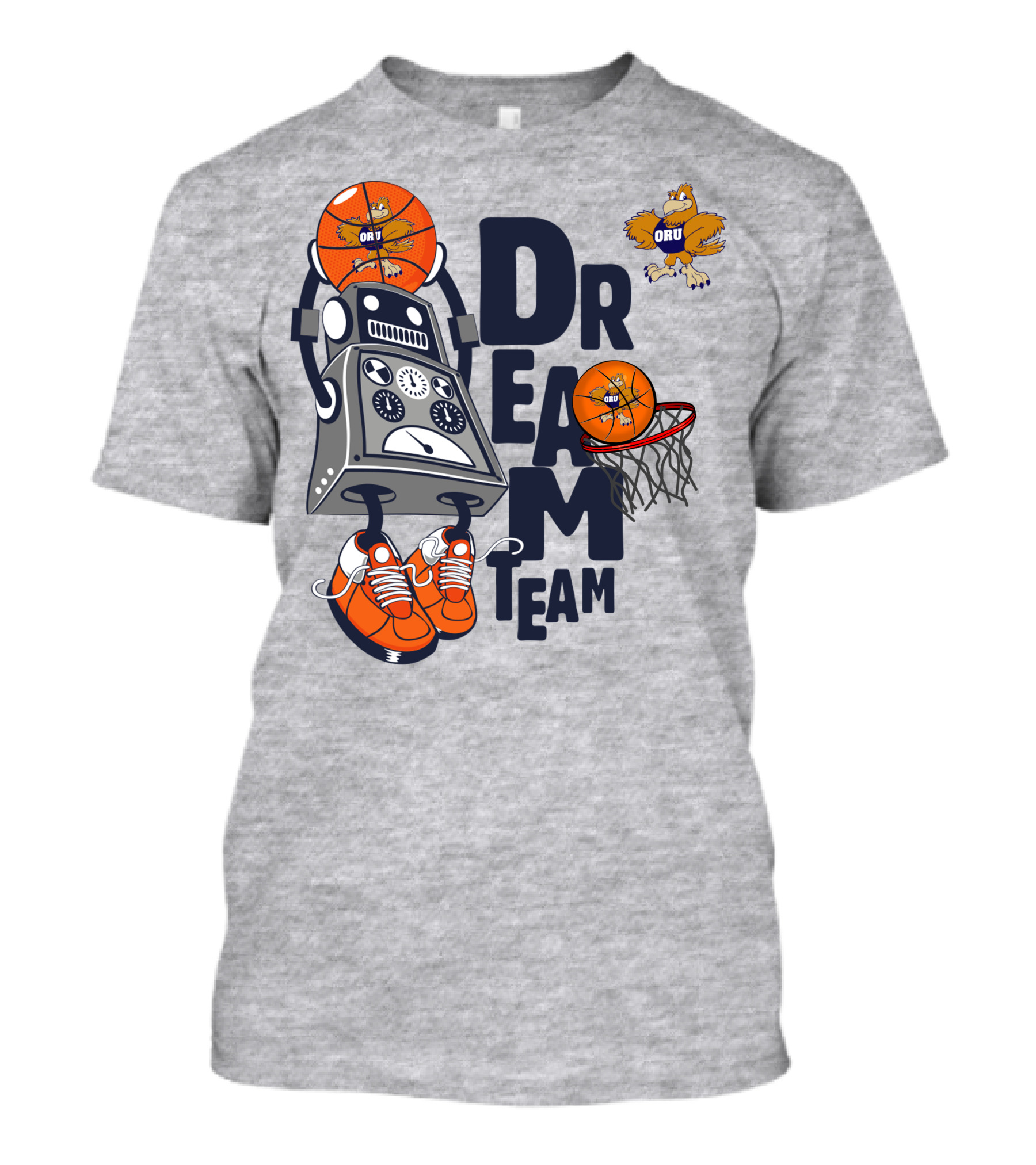 Oru Basketball Robot Mascot Dream Team T-Shirt