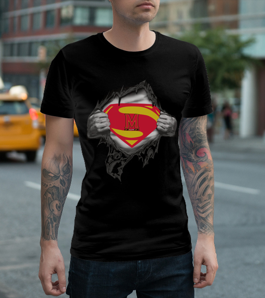 Maryland Super Man Superman Logo M T-Shirt