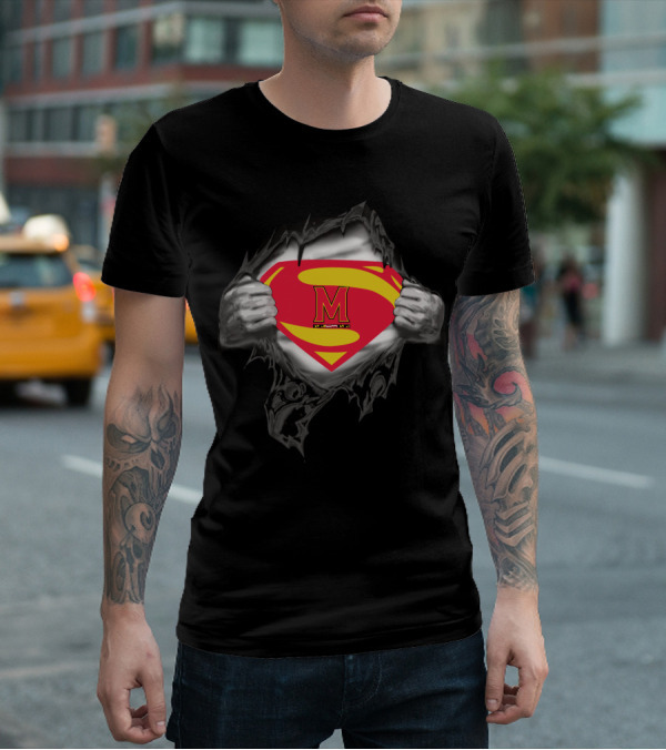 Maryland Super Man Superman Logo M T-Shirt