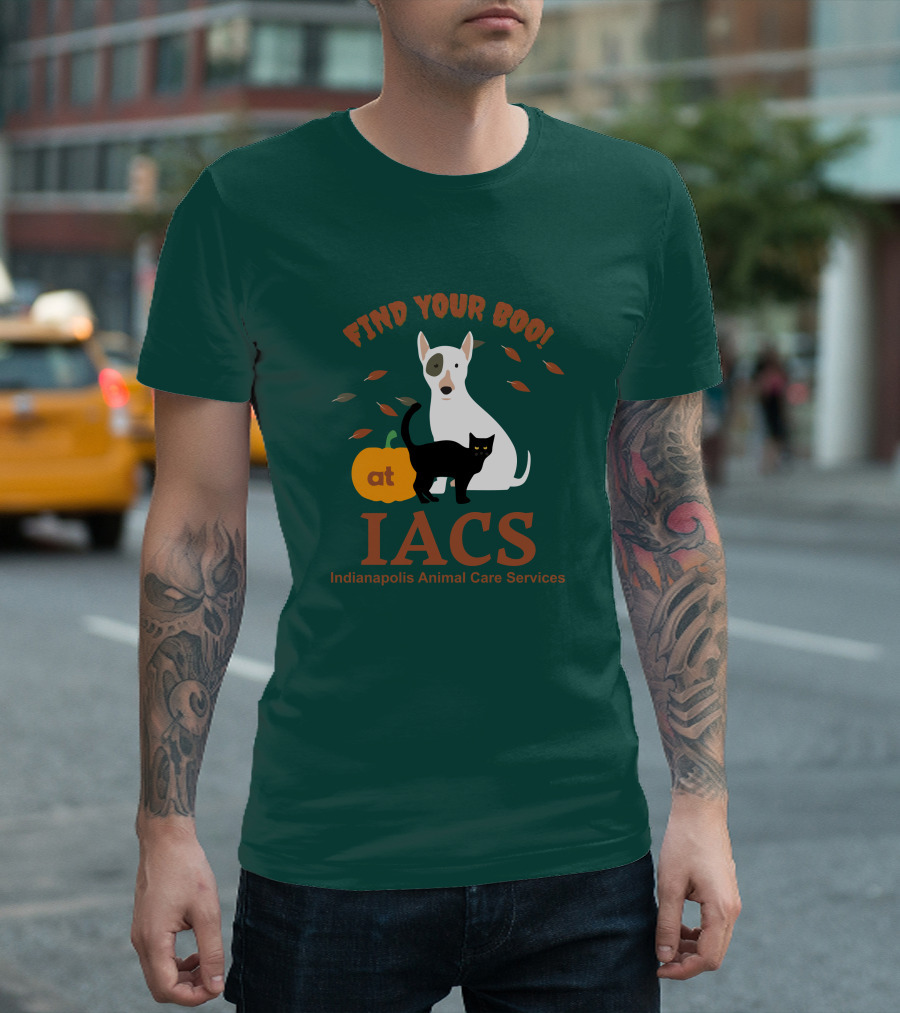 Bonfire Merch Find Your Boo at IACS Indianapolis Animal Care Services T-Shirt