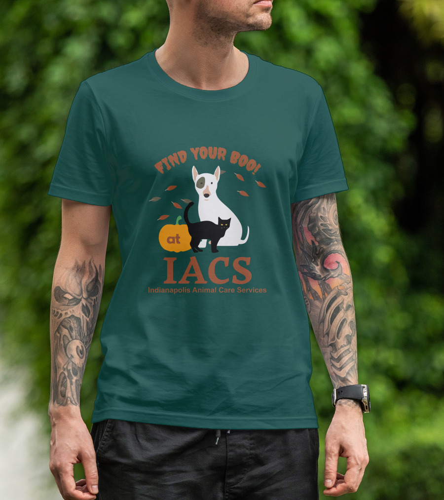Bonfire Merch Find Your Boo At IACS Indianapolis Animal Care Services T-Shirt