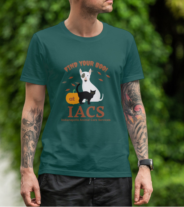 Bonfire Merch Find Your Boo At IACS Indianapolis Animal Care Services T-Shirt