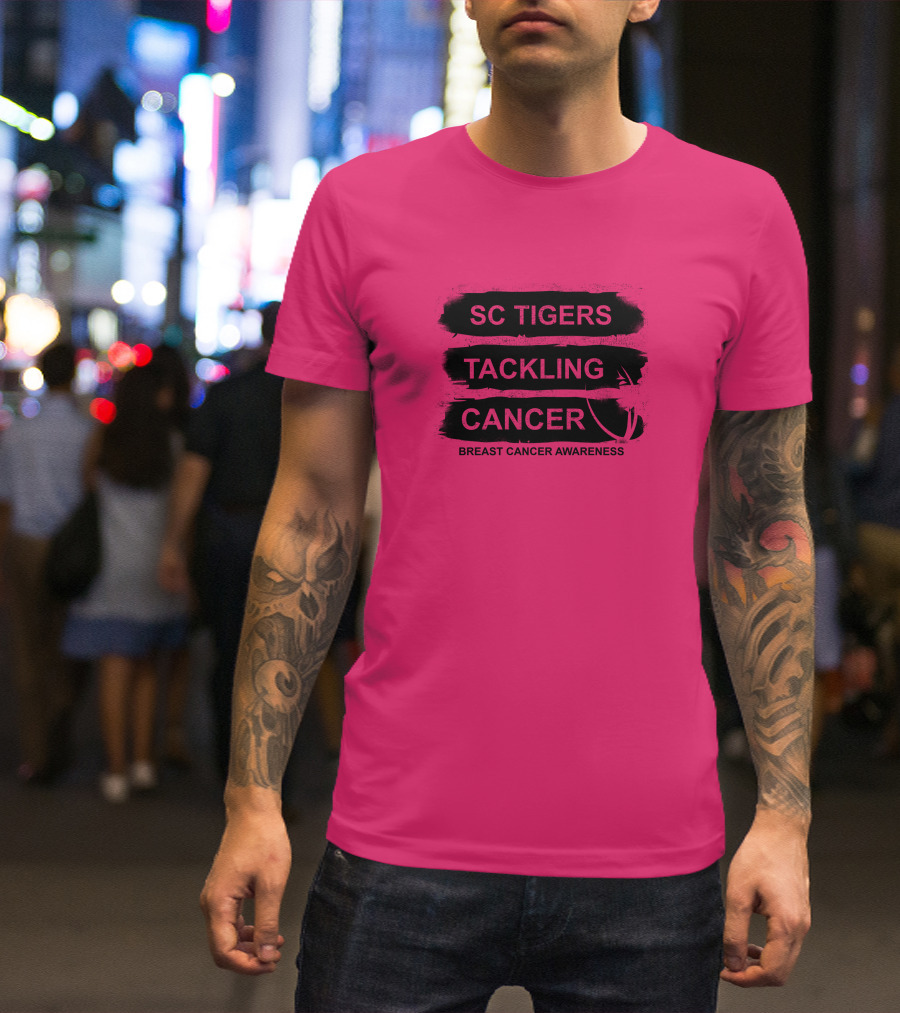 SC Tigers Tackling Cancer Breast Cancer Awareness T-Shirt