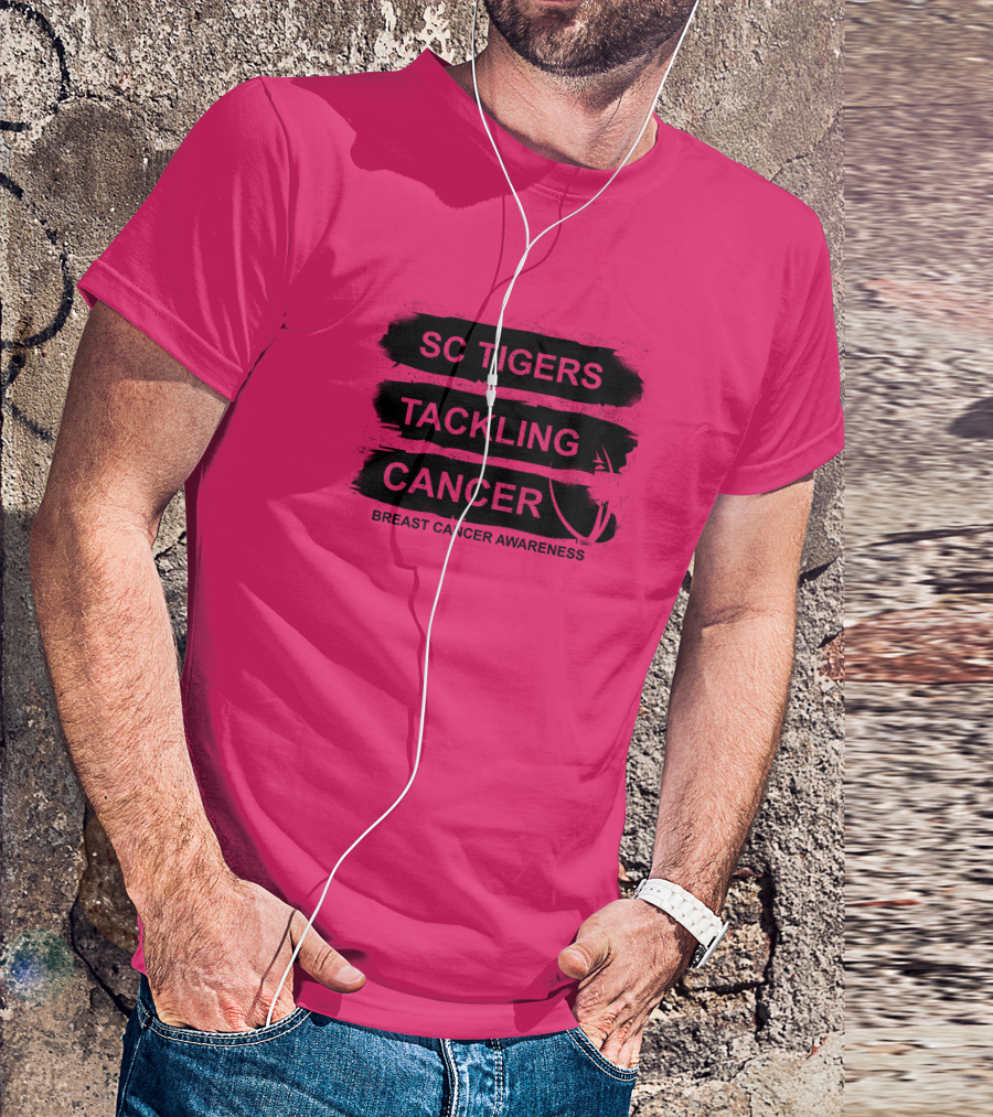 SC Tigers Tackling Cancer Breast Cancer Awareness T-Shirt