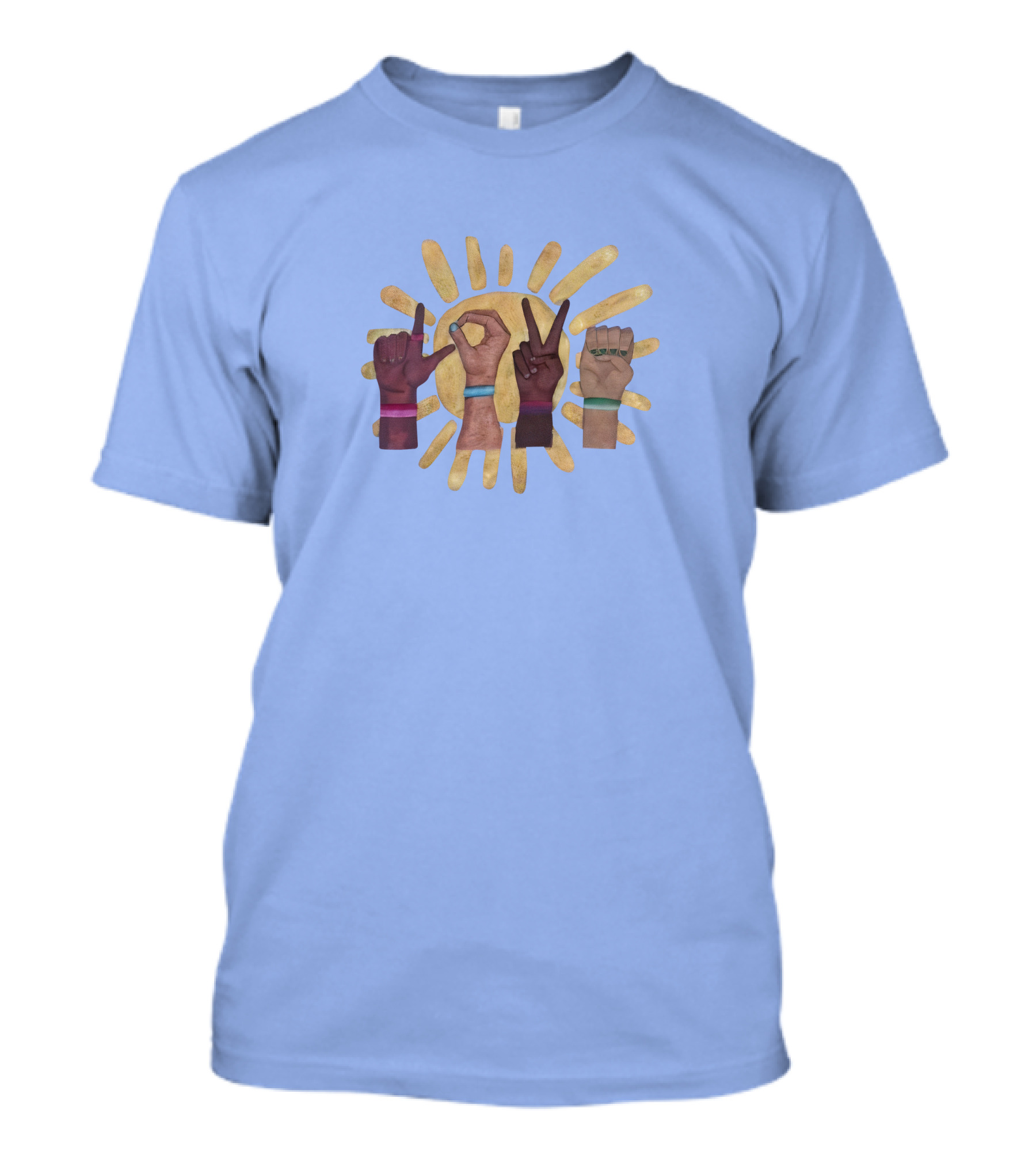 Cardinal Glennon Thankful Threads Sunburst Hand Signs T-Shirt