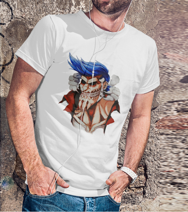 One Piece Franky Titan Transformation Crossover T-Shirt