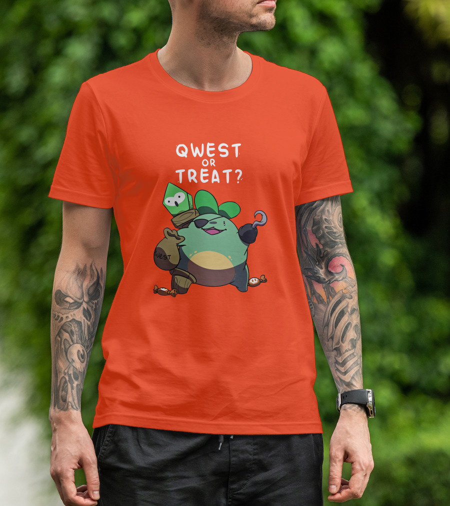 Qwest Or Treat Halloween Quest Sprout Pirate Hook Candy T-Shirt