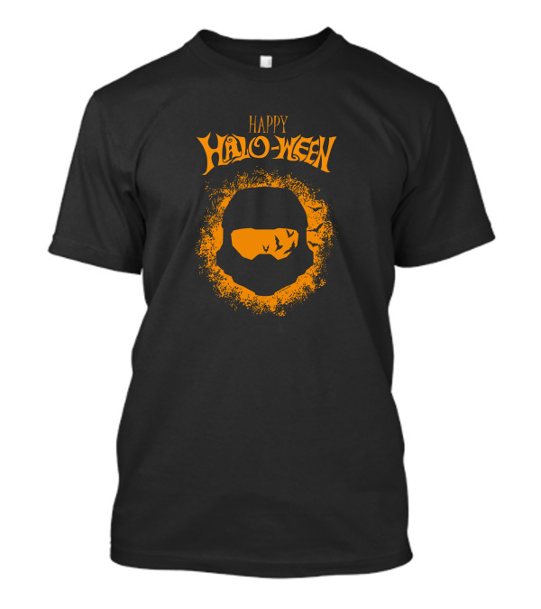 Halo Happy Halo-Ween Halloween Gaming Helmet T-Shirt