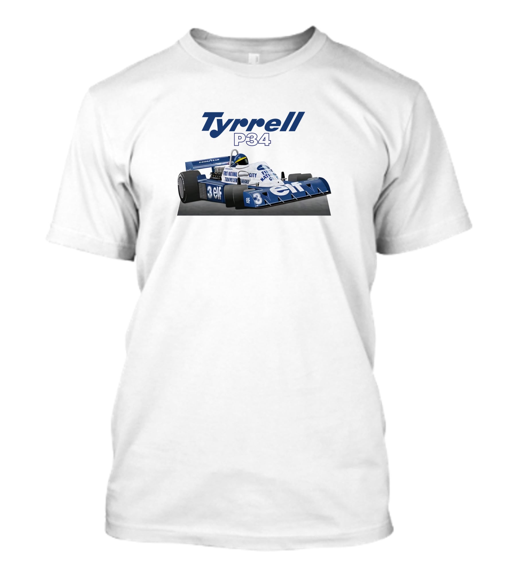 Tyrrell P34 Elf Racing Car Motor Sport Magazine 1977 T-Shirt