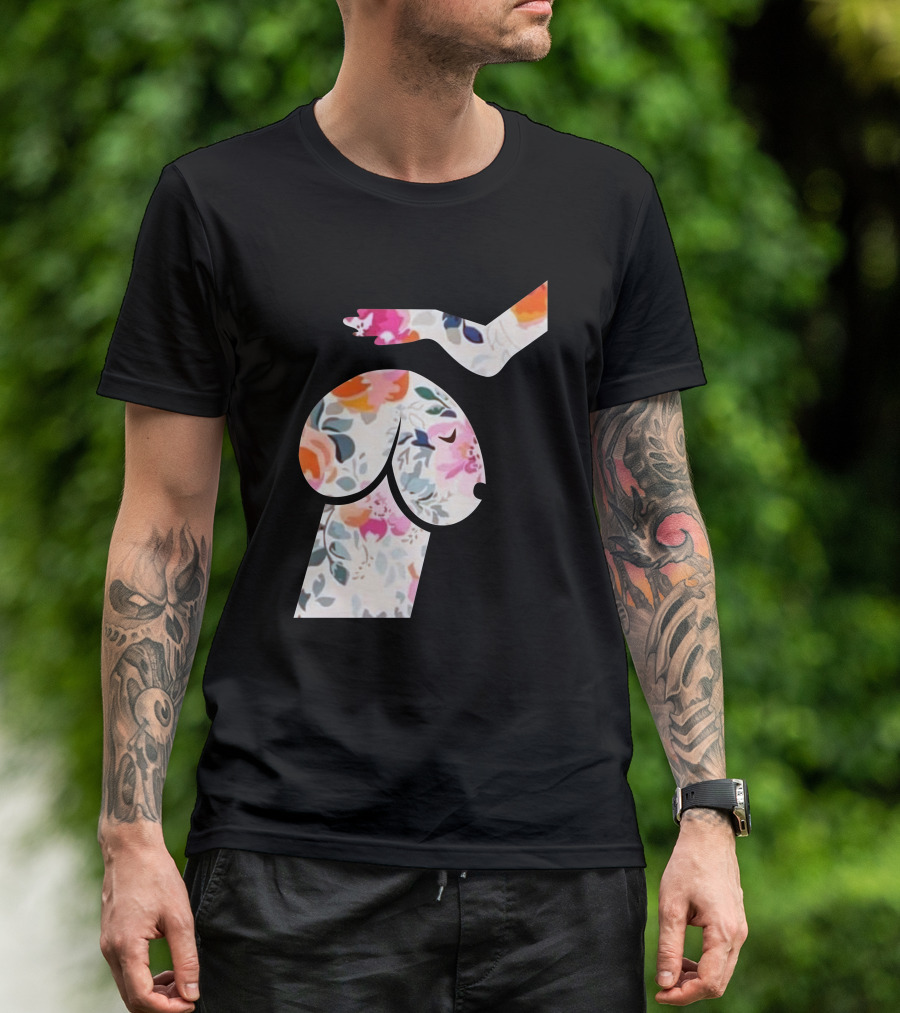 A Perfect Dog Lovers Floral T-Shirt
