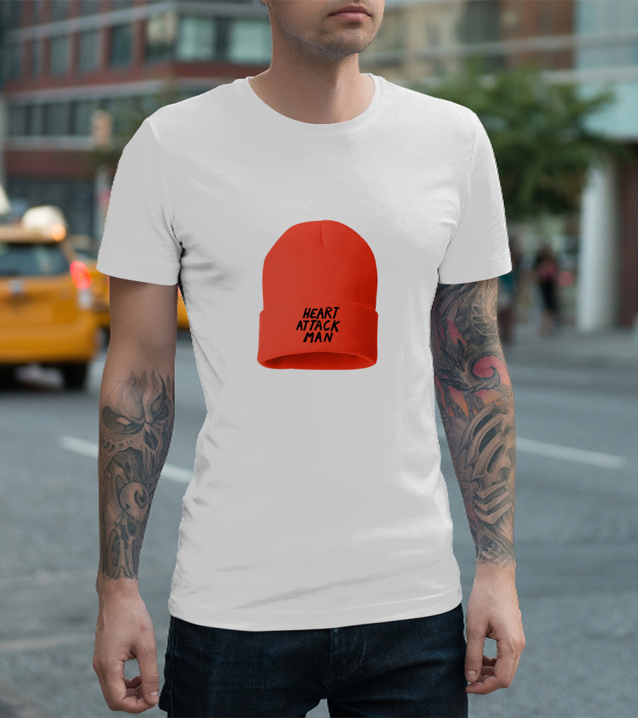Heart Attack Man Beanie Thoughtz And Prayerz T-Shirt