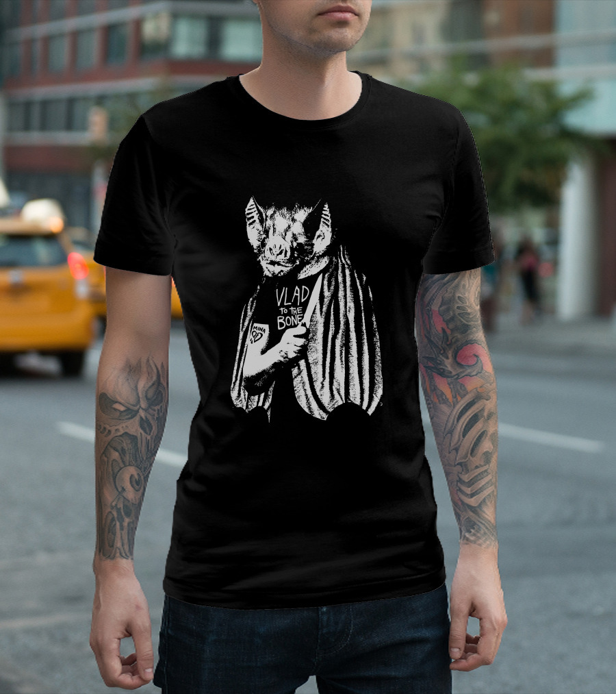 Godsteeth Vlad To The Bone Bat Halloween T-Shirt