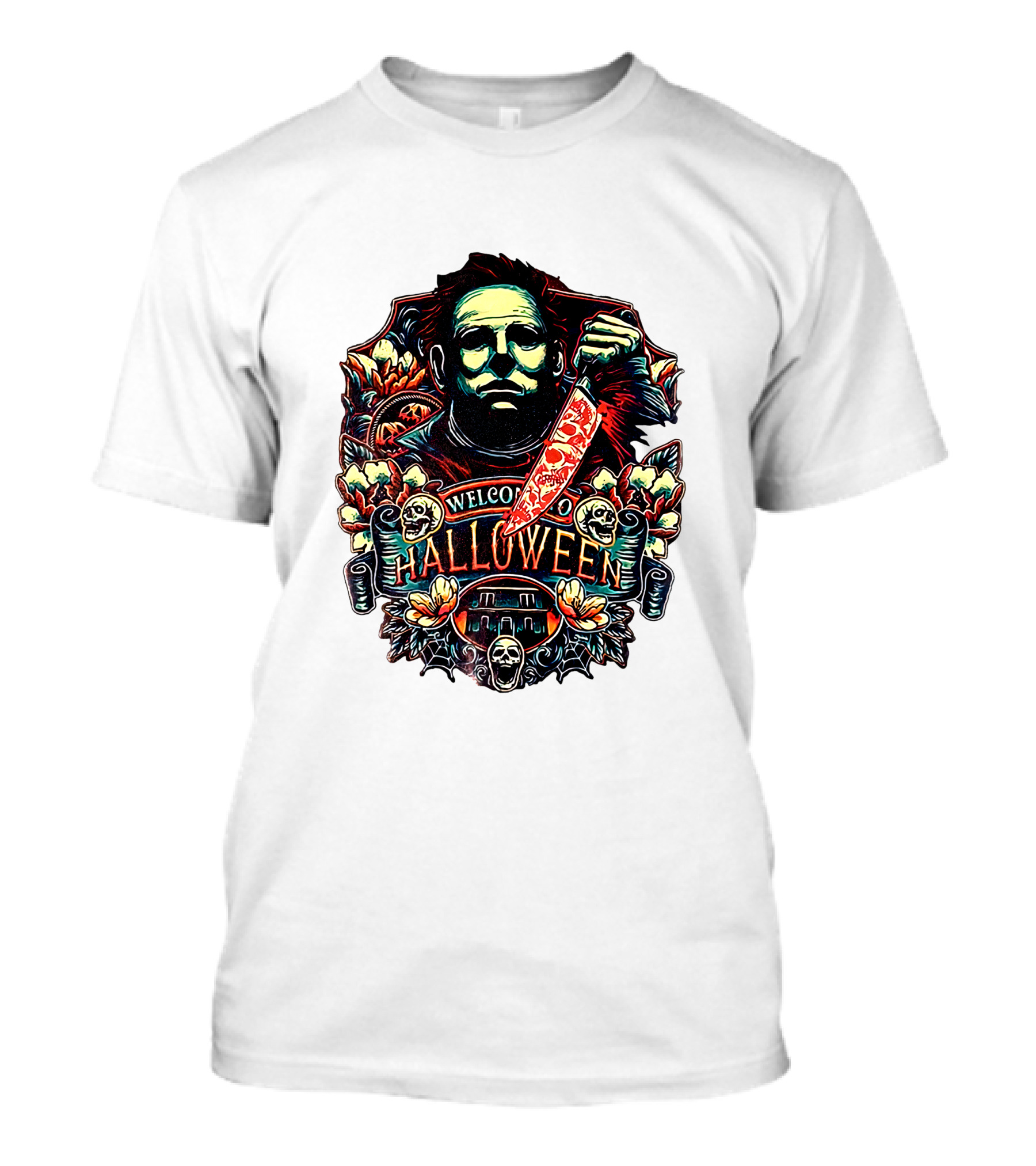 Sassy Shortcake Welcome To Halloween Horror Knife T-Shirt
