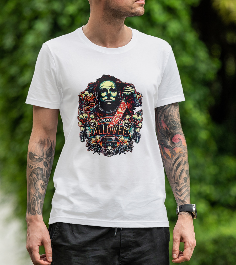 Sassy Shortcake Welcome To Halloween Horror Knife T-Shirt