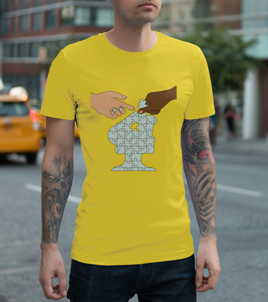 The Philanthropy Boys Club In Her Words Puzzle Head Collaboration T-Shirt
