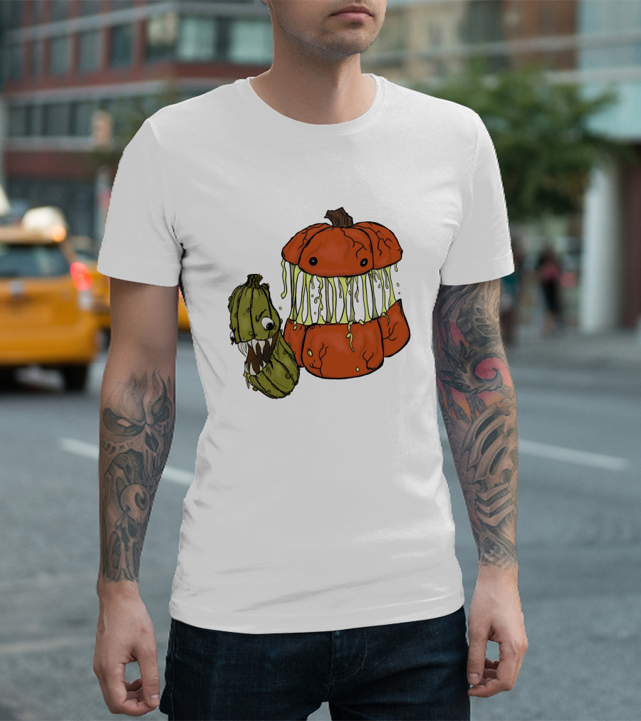 Megan Garner Spooky Art Drop Oh My Gourd Pumpkin Creature T-Shirt