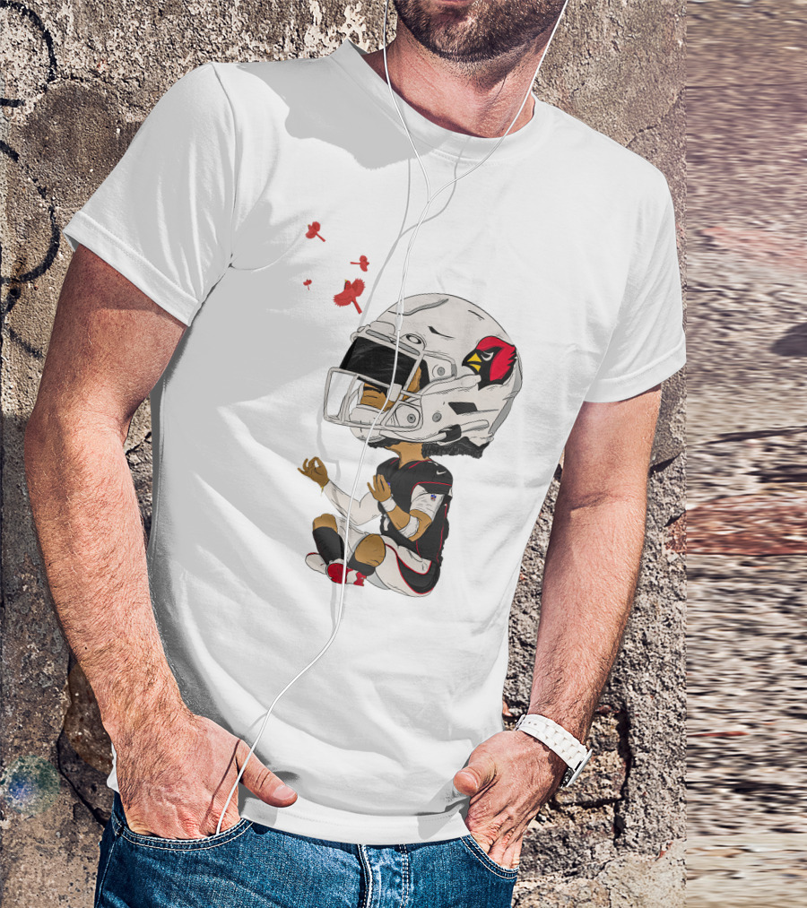 Arizona Cardinals Kyler Murray Meditative Pose With Cardinal Birds T-Shirt