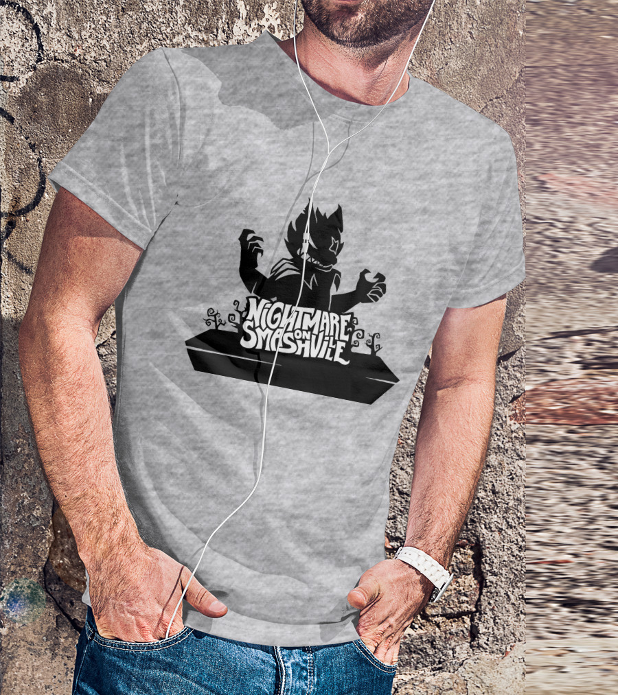 Nightmare On Smashville Werewolves Halloween T-Shirt