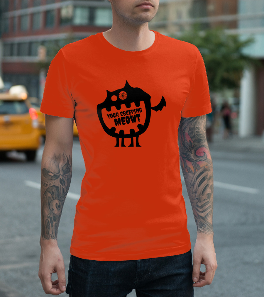 Funcky Designs Your Creeping Meowt Cat T-Shirt