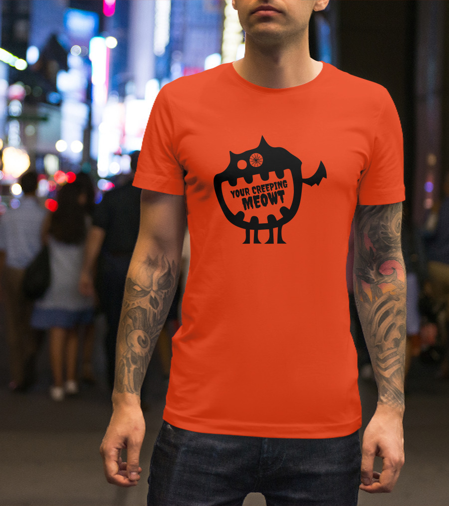 Funcky Designs Your Creeping Meowt Cat T-Shirt