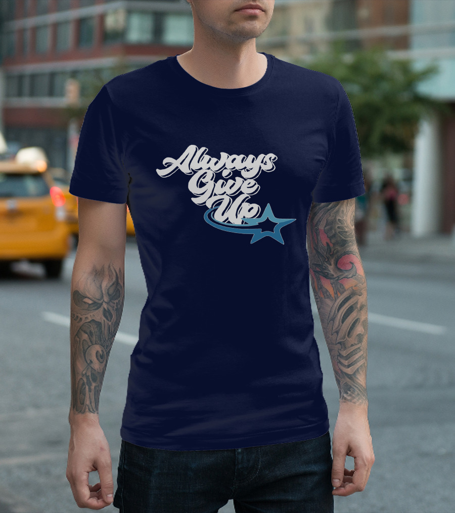 Always Give Up Star Swoosh T-Shirt