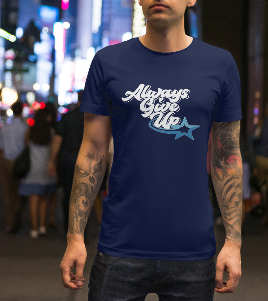 Always Give Up Star Swoosh T-Shirt