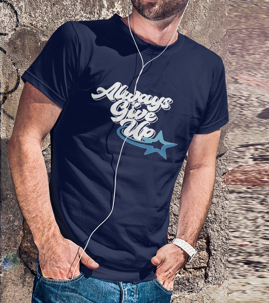 Always Give Up Star Swoosh T-Shirt
