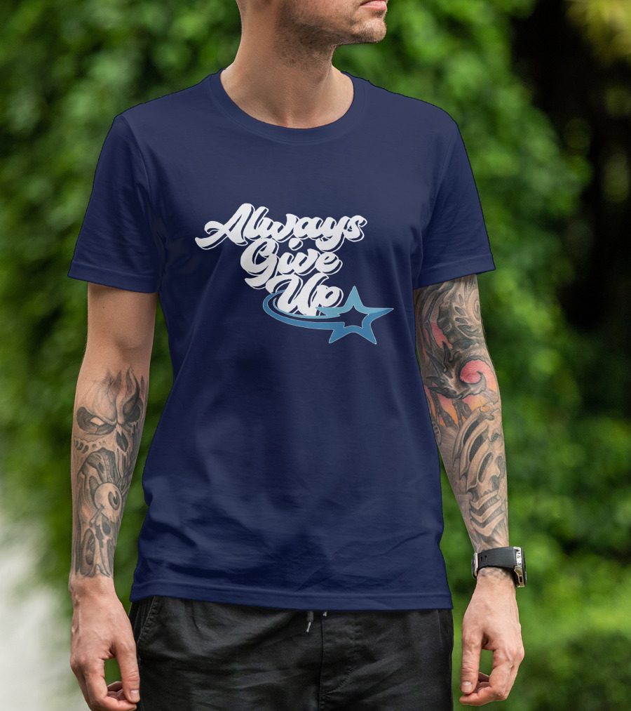 Always Give Up Star Swoosh T-Shirt