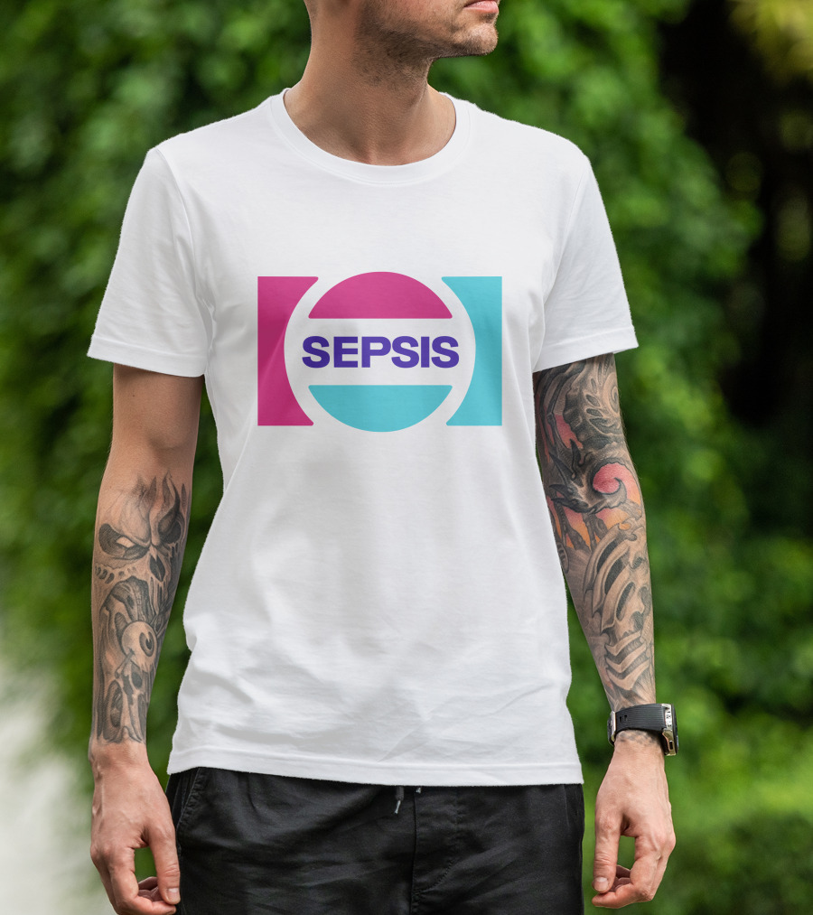 Pander Store Mechazawa Sepsis Logo Circular Colorful T-Shirt