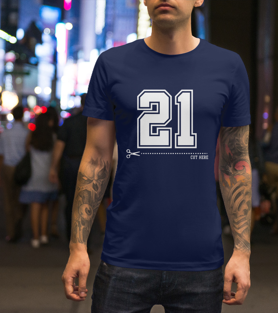 Cowboys Nation Twisted Gorilla 21 Cut Here T-Shirt