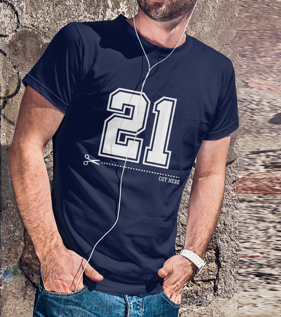 Cowboys Nation Twisted Gorilla 21 Cut Here T-Shirt