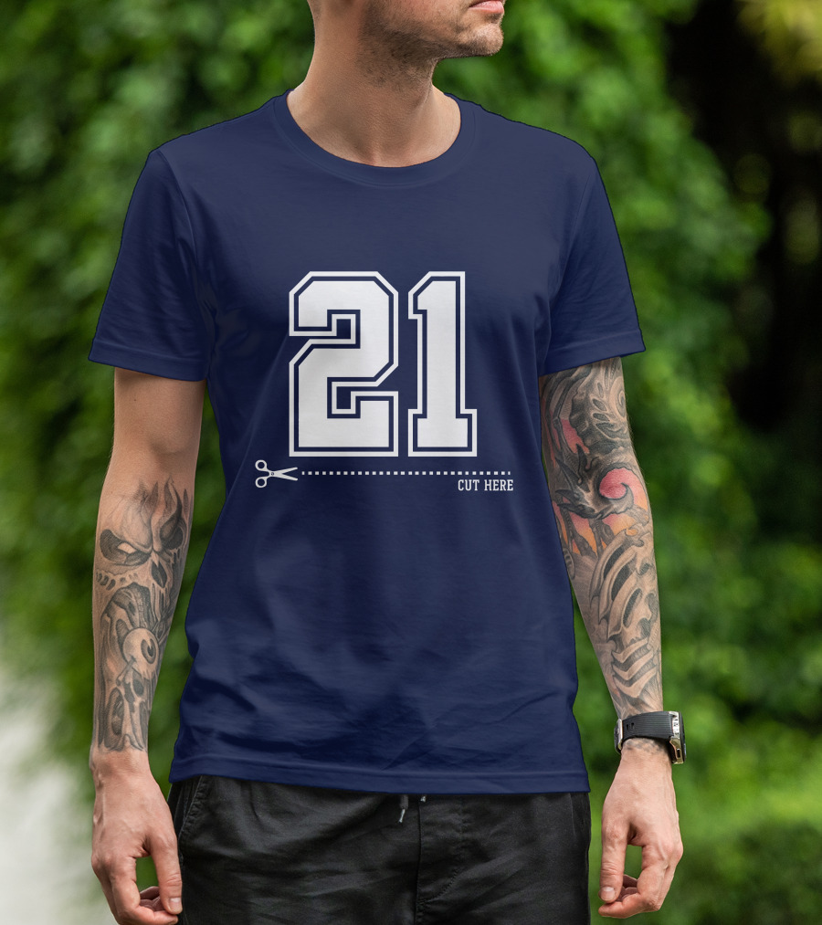 Cowboys Nation Twisted Gorilla 21 Cut Here T-Shirt