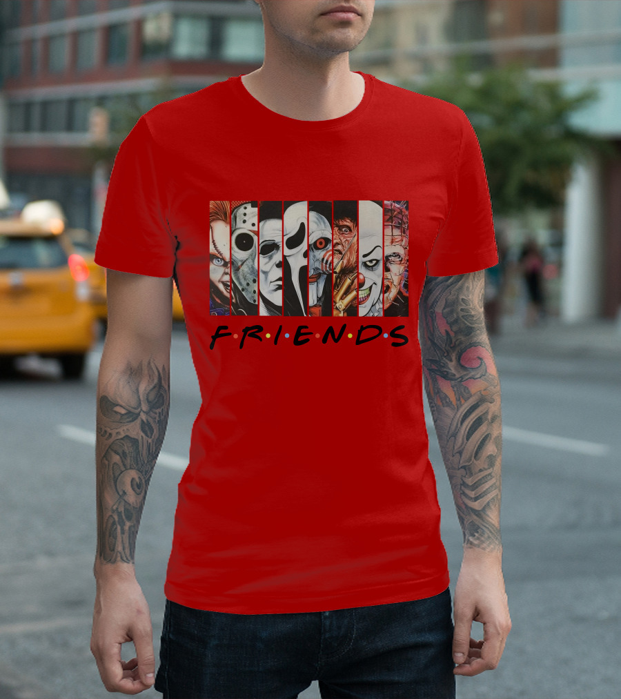 Uncle Rjs Spanish Oreo Friends Horror Icons Ensemble T-Shirt