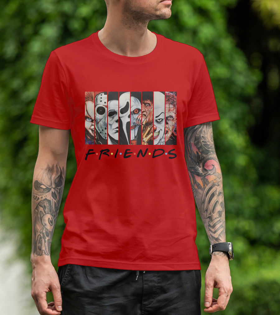 Uncle Rjs Spanish Oreo Friends Horror Icons Ensemble T-Shirt