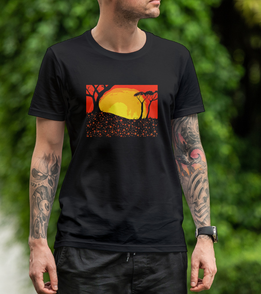 Digitees Ngunnawal Sunset Art Landscape Mr Ngunnawal Ar Maple Ngunnawalart4 T-Shirt