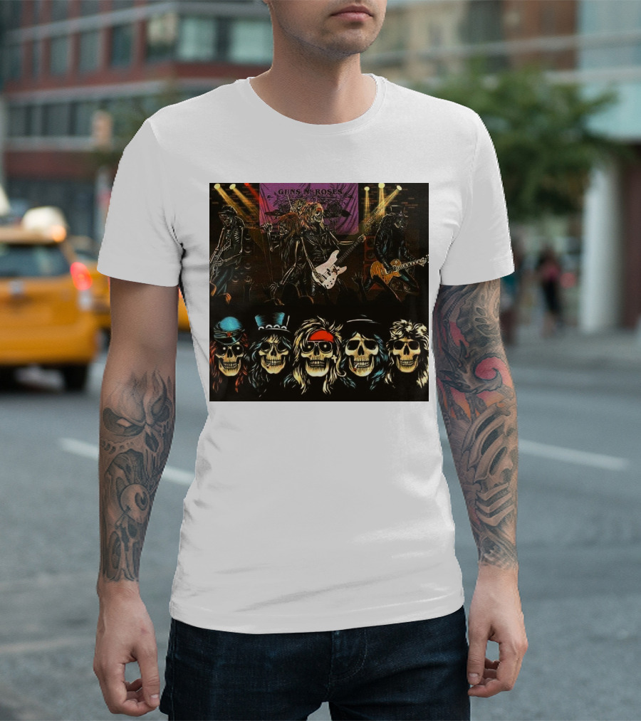 Guns N' Roses Live Skull Band T-Shirt